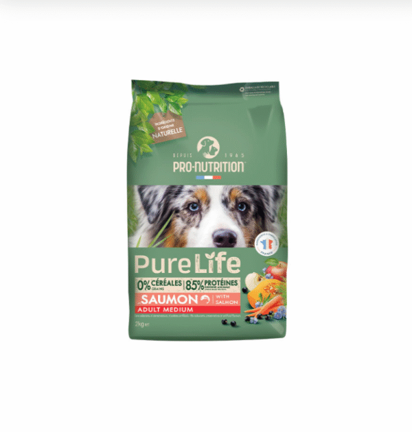 PURE LIFE DOG ADULT MEDIUM WITH SALMON 2 KG